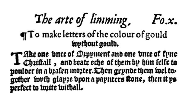 Page of a book. Instructions are handwritten in brown ink on yellowed paper.